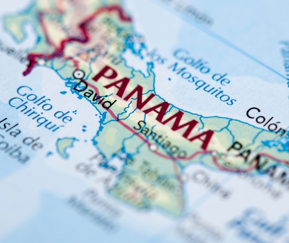 Panamá una parte del mapa